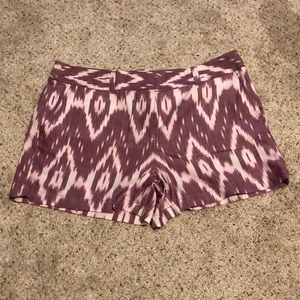 LOFT wine colored shorts
